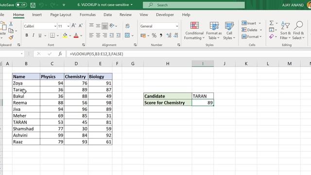 VLOOKUP in Excel - Malayalam Tutorial смотреть онлайн