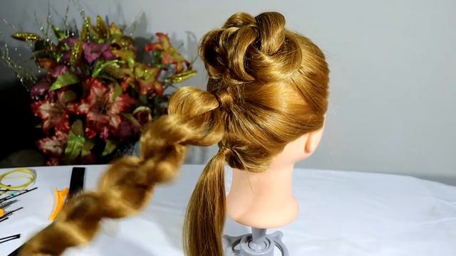 Быстрая прическа на все случаи Прическа из жгутов Прическа Жгуты и косы Экспресс прическа смотреть онлайн