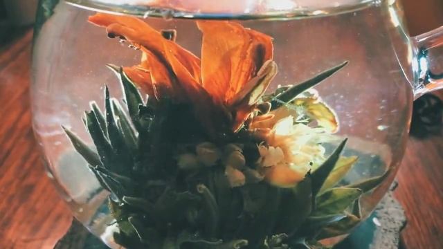 Как заварить связанный чай, связанный зеленый чай с цветком, раскрывающийся чай смотреть онлайн