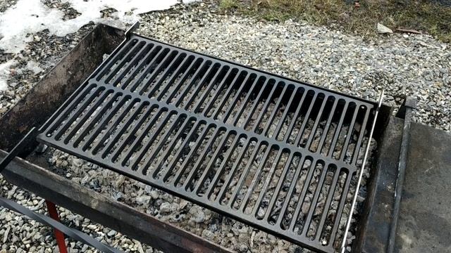 Обжиг чугунной решетки гриль смотреть онлайн