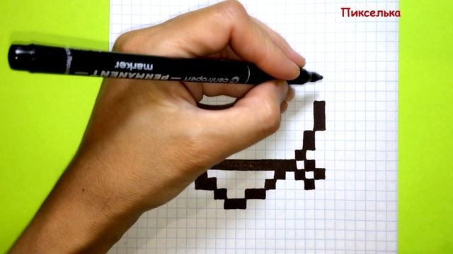 Как Рисовать RJ по Клеточкам ♥ Рисунки по Клеточкам смотреть онлайн