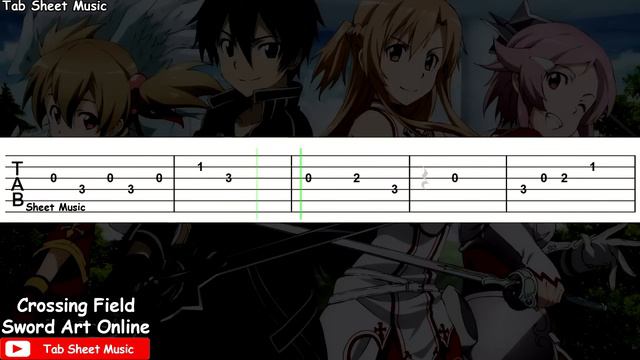 Sword Art Online OP 1 - Crossing Field EASY Guitar Tutorial смотреть онлайн