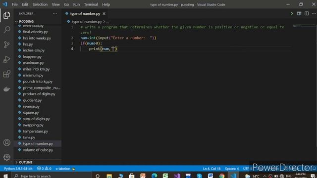 Python Program | Check the number is positive negative or Zero | Python Examples смотреть онлайн