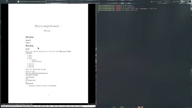 Using Pandoc and Markdown to write simple documents смотреть онлайн