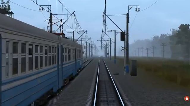 Электропоезд ЭР2 в Ноксинский Спуск Trainz 2012 Поезд смотреть онлайн