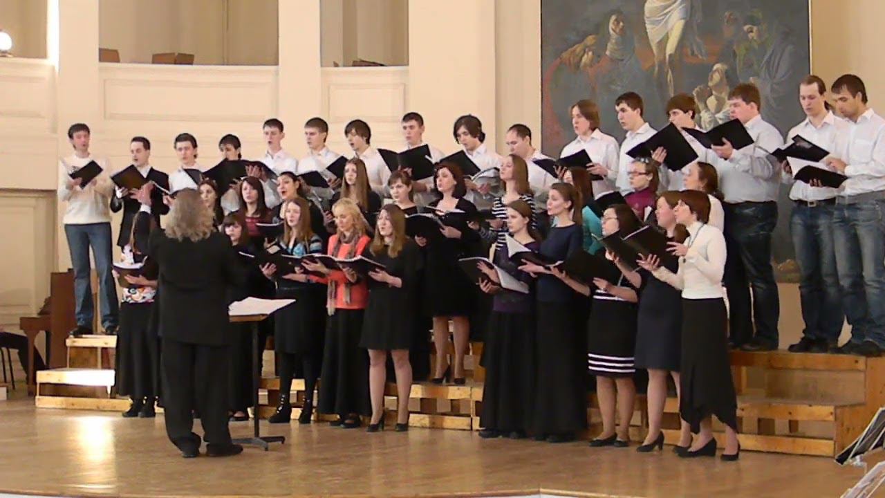 Виктор Плешак "Вечером во ржи" хор Томского музыкального колледжа им. Э. Денисова смотреть онлайн