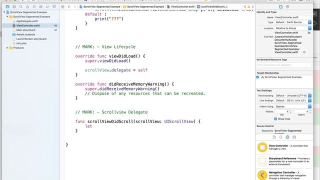 2 ScrollView did Scroll selectedSegementIndex смотреть онлайн