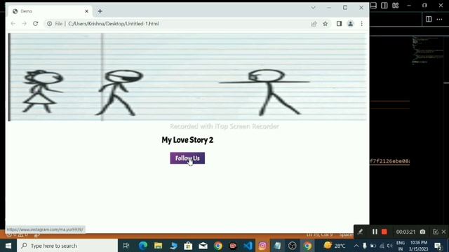Html css & javascript make a love story program || stickman love story❣️✨ || #cool programming ?? смотреть онлайн