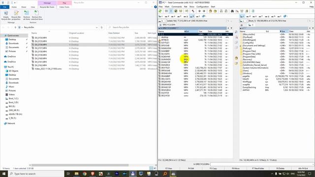 How to open files inside Windows Recycle Bin (Total Commander) смотреть онлайн