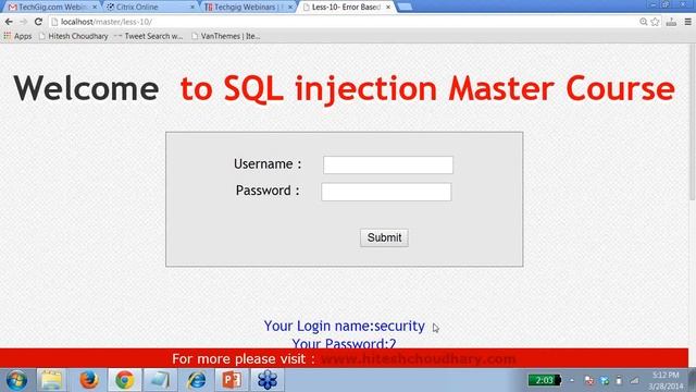 Copy of SQL Injections смотреть онлайн