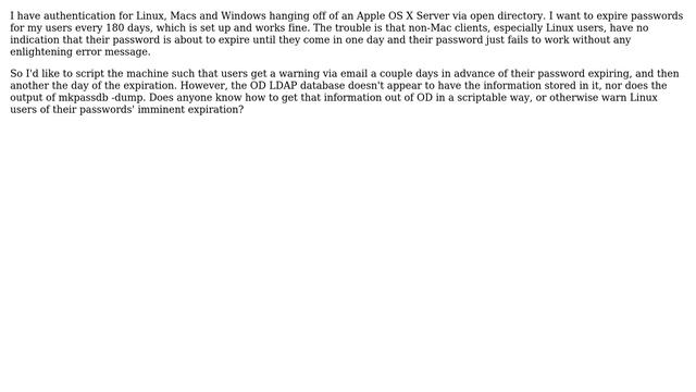 DevOps & SysAdmins: Open Directory password expiration warnings смотреть онлайн