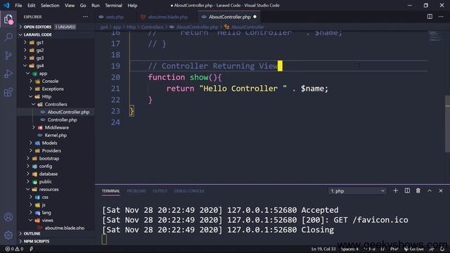 Controllers in Laravel (Hindi) смотреть онлайн