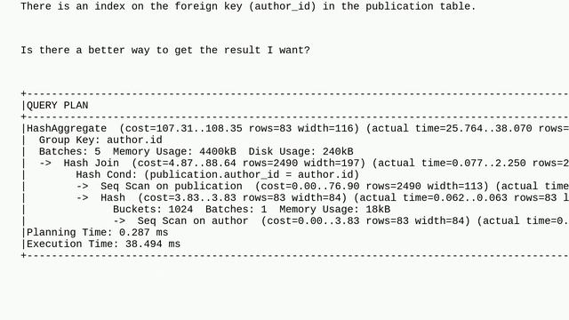 Dba: Selecting child items from another table as a JSON array column (without ruining performance) смотреть онлайн