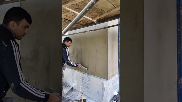 Перетяжка Базового Армирующего Слоя из клея Baumit ProContact из Фасадной Стеклосетки Bautex клеем