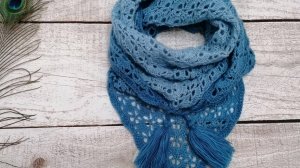 Шаль- бактус крючком