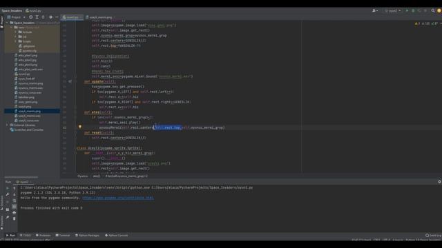 Python Oyun Geliştirme: Space Invaders - Uzaylı Mermi Sınıfı #7 смотреть онлайн