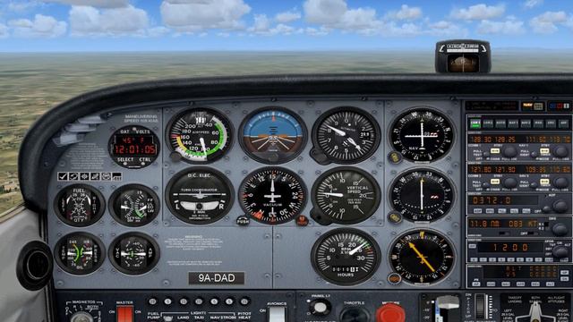 How to fly a DME Arc using NDB - FSX Demonstration смотреть онлайн