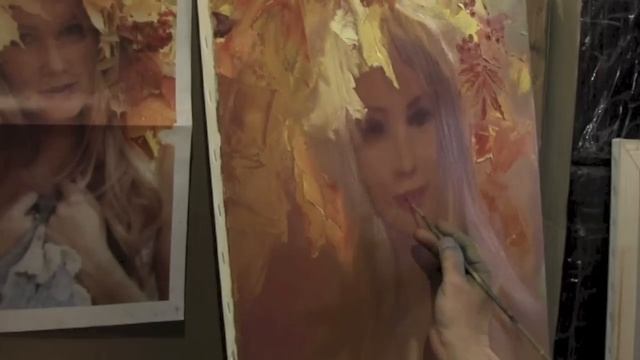 Портрет девушки, научиться рисовать портрет, художник Сахаров смотреть онлайн