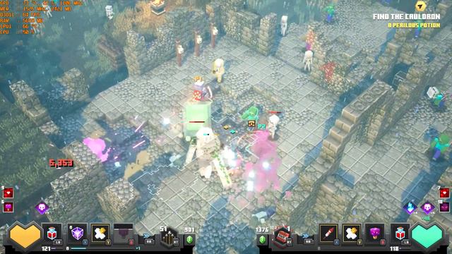 Minecraft Dungeons - 1440p with the MSI R9 390 & AMD FX-6300 (Part 2) смотреть онлайн