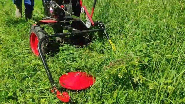 Роторная косилка Заря в паре с мотоблоком Ока ДВС лифан 7 л.с.Первое испытание. смотреть онлайн