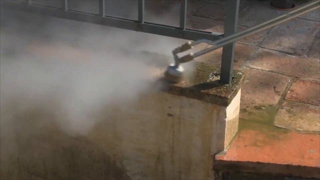 Чистка тротуарной плитки паром | Паровая машина для профессионального использования смотреть онлайн