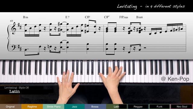 Dua Lipa - Levitating - in 9 different styles // Sheet Music смотреть онлайн