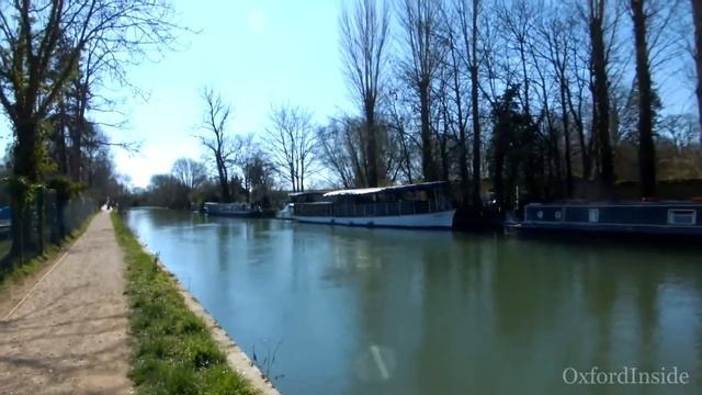 54. Корабли-дома на каналах в Оксфорде. Boats-houses in Port Meadow, Oxford смотреть онлайн