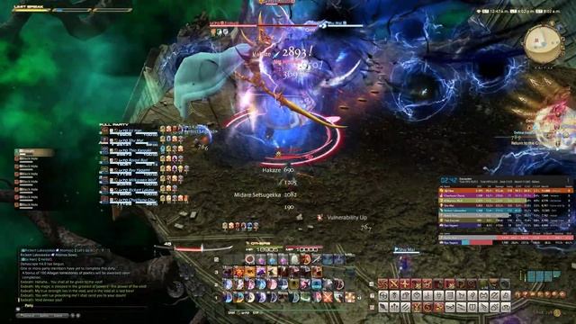 JijiHan-SAM Final Fantasy XIV Online Deltascape V4.0 Samurai trial run смотреть онлайн