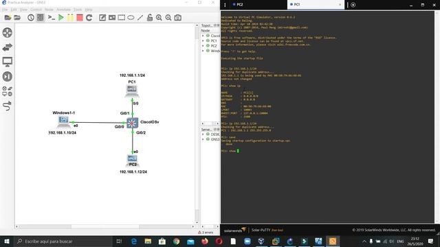 Implementar un Port Analyzer en un Switch Cisco capa 3 en GNS3 смотреть онлайн