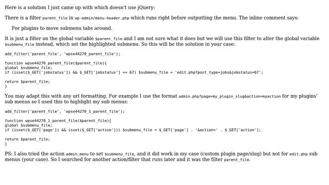 Wordpress: Getting custom admin submenu item to highlight when its active (3 Solutions!!) смотреть онлайн