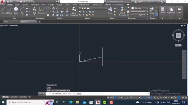 AutoCADTutorial :Absolute+Relative Cartesian & Polar Coordinates system. #autocad #freeeducation смотреть онлайн