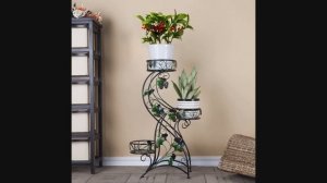 Напольные подставки для цветов в интерьере