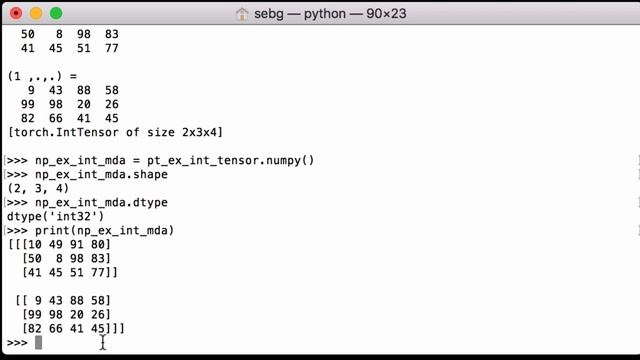 PyTorch Tensor to NumPy: Convert A PyTorch Tensor To A NumPy Multidimensional Array смотреть онлайн