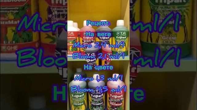 А вы знали, что рецепт раствора из TriPart (Flora Series) может состоять только из двух компонентов смотреть онлайн