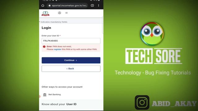 Error PAN does not exist Please register this PAN or try with some other PAN Problem Solved смотреть онлайн
