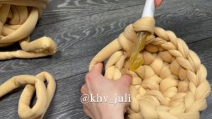 DIY/Лежанка вязаная для собаки/JiJi вязание