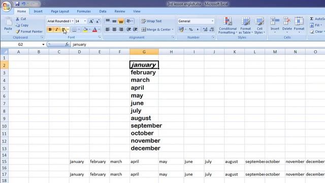 Microsoft Excel 2007 English Video Tutorial With Basic Fundamental Part 4 смотреть онлайн