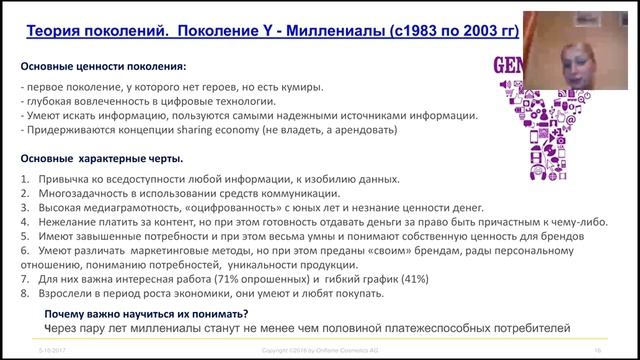 Теория поколений: Миллениалы - кто они такие? ASM ИФ Мария Лаврова 10.05.2017 смотреть онлайн
