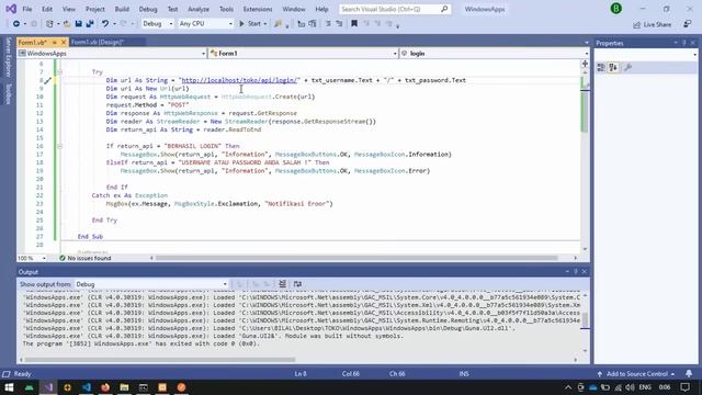 VB.NET RESTFULL API PROGAM TOKO PART 3 - CONNECT API LOGIN PADA PROJECT VB смотреть онлайн