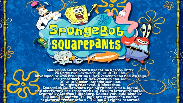 Menu A - Spongebob Squarepants: Operation Krabby Patty (Gamerip) смотреть онлайн
