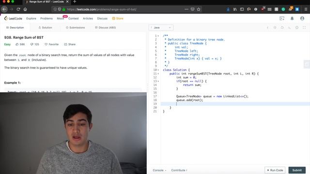 Range Sum of BST смотреть онлайн