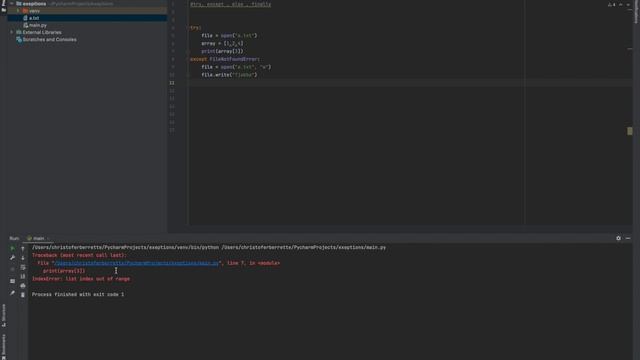 Python Felhantering: Använda Try-Catch-Exception-Else Block för att skriva robust kod смотреть онлайн