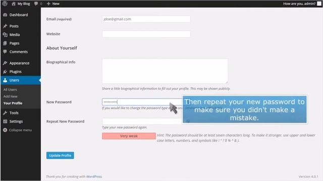 How To Change Password In WordPress Websites смотреть онлайн