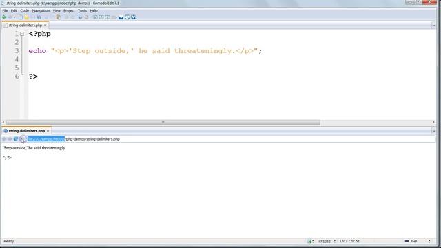 The Ultimate Web Development Course 06-03: PHP string delimiters смотреть онлайн