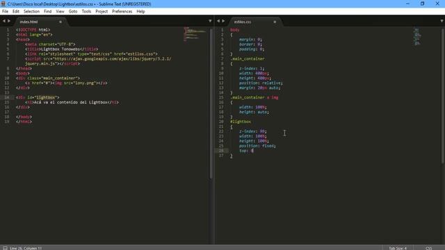 HACER UN LIGHTBOX смотреть онлайн
