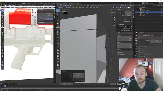 Let's Model A Low Poly Water Pistol in Blender смотреть онлайн