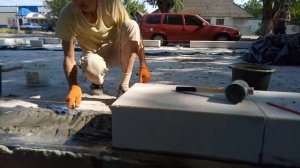 Выставляем первый ряд газоблока, нюансы！