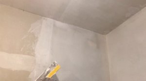 Начали шпатлевать (шпаклевать) гардеробную комнату. Финишная шпатлевка (шпаклевка) Vetonit LR+