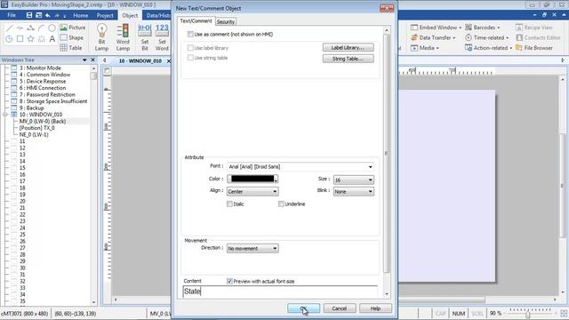 Weintek EasyBuilder Pro tutorial - 49. Moving / Rotating Shape смотреть онлайн