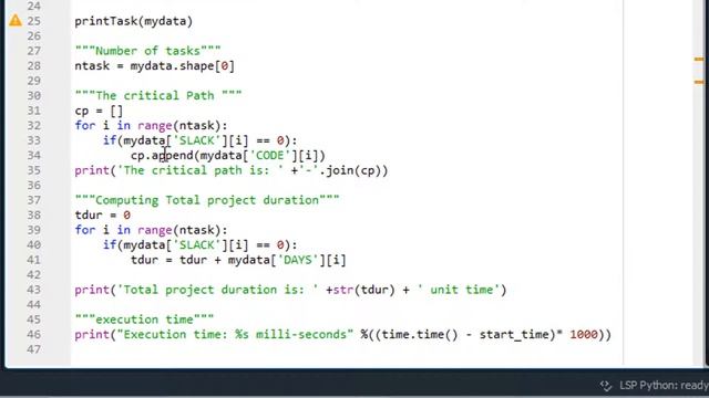 Critical Path Method in Python | Early Time, Late Time, Critical Activities and Project Duration смотреть онлайн